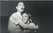  ?? NIR BARAKET/THE CANADIAN PRESS ?? Amy Sky, left, played David Cassidy’s mother in the Toronto run of the musical Blood Brothers.