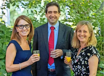  ?? ?? From left, Cara Charles-barks, RUH CEO, Dr Tomas Welsh and Melissa Hillier, Rice CEO, at the appeal launch