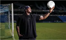  ?? ?? Adebayo Akinfenwa at Wycombe’s Adams Park stadium this week. Photograph: Tom Jenkins/The Guardian