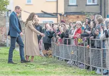  ?? ?? Meeting the waiting crowd. Photo: Charlotte Graham/Daily Telegraph