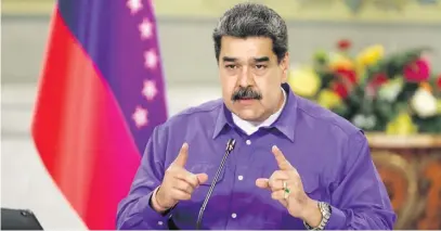  ?? EFE ?? Presidente venezuelan­o, Nicolás Maduro; diálogo com oposição e ofensiva diplomátic­a com os EUA