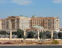  ??  ?? The Riyadh Ritz-Carlton, left, and the Courtyard by Marriott are being turned into luxury prisons during Saudi Arabia’s corruption crackdown.