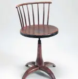  ??  ?? The Revolving Chair, American, Shaker, circa 1840.