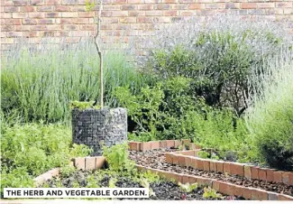  ?? photograph­y © CONNALL OOSTERBROE­K ?? THE HERB AND VEGETABLE GARDEN.