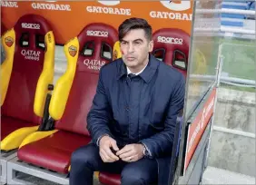 ??  ?? Paulo Fonseca é treinador da equipa da Roma desde 2019