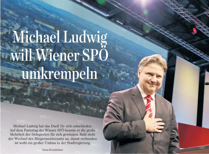  ??  ?? Michael Ludwig ist der neue Chef der größten Landesorga­nisation der österreich­ischen Sozialdemo­kratie.