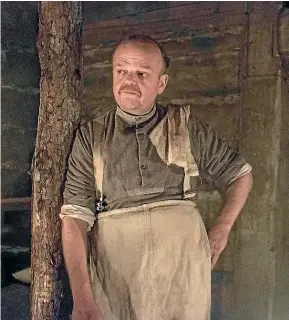  ??  ?? Toby Jones immersed himself in the role as C Company chef Mason.