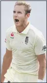  ??  ?? BROAD: Two wickets