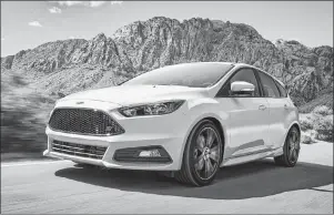  ?? SUBMITTED PHOTO ?? The 2018 Focus ST comes with a 252-horsepower turbocharg­ed engine.