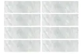  ??  ?? Chic choice for walls and floors, Serac honed marble tiles, £49.93 per sq m, Topps Tiles
