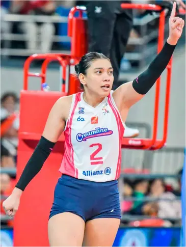  ?? PHOTOGRAPH COURTESY OF PVL ?? TEAM captain Alyssa Valdez leads Creamline as it begins its title defense in the PVL All-Filipino Conference.