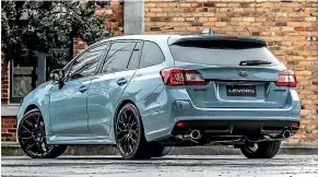  ??  ?? It’s supposed to be practical, but the Levorg has a smaller boot than the Outback or Forester SUVs.