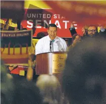  ?? MORGAN LEE/ASSOCIATED PRESS FILE PHOTO ?? U.S. Rep. Ben Ray Luján speaks in March at the Democratic Party pre-primary convention in Pojoaque.