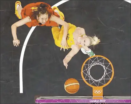  ??  ?? Sports writer Matt Logue names Lauren Jackson as one of his favourite Australian basketball players. Jackson is pictured (right) competing against China during the London 2012 Olympic Games. PHOTO: REUTERS/MIKE SEGAR