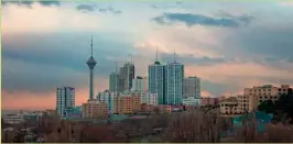  ??  ?? Above: Tehran skyline