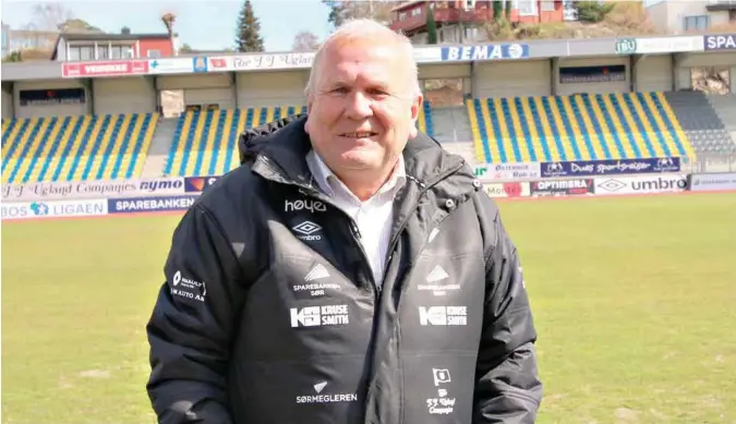  ?? FOTO: HERMAN FOLVIK ?? Styreleder i Jerv, Per Gunnar Topland, er sikker på at resultaten­e kommer snart for klubben hans.