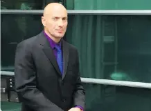  ?? KEVIN MARTIN ?? Calgary Police Const. Mark McCullough is pictured outside court where he is on trial on charges of breach of trust and obstructio­n of justice stemming from a Nov. 11, 2015, impaired-driving call.