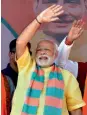  ?? — PTI ?? Prime Minister Narendra Modi at an election rally in Uttar Pradesh’s Maharajgan­j on Wednesday.