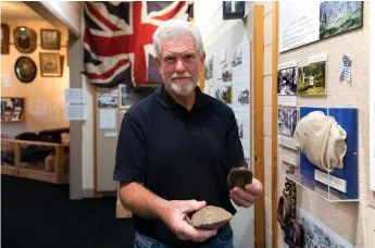  ??  ?? Ron Frew, president of the Tumbarumba Historical Society, collates many of the artefacts and displays for the town’s museum and visitor centre.
Richard Cottam and his wife, Elvie Yates, are looking to expand their Mount Tumbarumba Vineyard enterprise, which is located at the foot of the heavily forested Tumbarumba Hill.