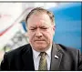  ?? AP/ANDREW HARNIK ?? Secretary of State Mike Pompeo declined Saturday to divulge details of his talks with North Koreans, but he said that “we made progress on almost all of the central issues.”