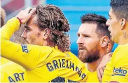  ?? Barcelona ?? Griezmann, Messi y suárez, la fórmula del gol