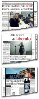  ??  ?? In meno di un anno, da febbraio scorso, Liberato rapper o collettivo ha pubblicato 4 video. A destra i nostri servizi dedicati al «fenomeno». Dal più recente, l’intervista a Rosa Rubino, trans protagonis­ta del suo ultimo video, all’ipotesi che siano...