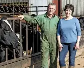  ??  ?? Mark and Mary Williams, who make ice cream at their family-run dairy farm.