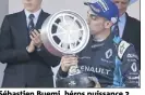  ??  ?? Sébastien Buemi, héros puissance .