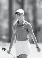  ?? DAVID GOLDMAN/AP ?? Florida sophomore Annabell Fuller, of England, made her second appearance during the Augusta National Women’s Amateur tournament this week, reaching the final round this time and finishing tied for 22nd.