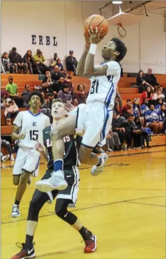  ?? GREGG SLABODA — TRENTONIAN PHOTO ?? Junior Caleb Stokes appeared in 19 games for defending Central Jersey Group III champion Ewing last season.