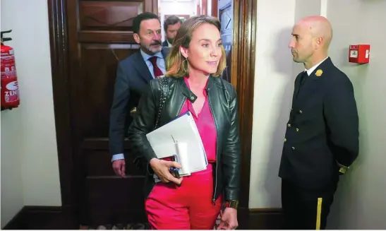  ?? EFE ?? La secretaria general del PP y portavoz del Grupo, Cuca Gamarra, en el Congreso de los Diputados