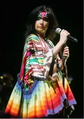  ??  ?? Bjork has described ‘Utopia’ as ‘optimistic’ and ‘non-narrative’