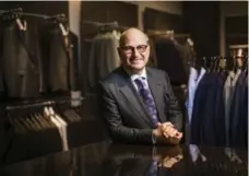  ?? MARK BLINCH FOR THE TORONTO STAR ?? Larry Rosen, the CEO of Harry Rosen, worries Ottawa will give in to U.S. demands to allow up to $800 tax-free and duty-free online shopping.