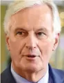  ??  ?? Discussion­s... Barnier