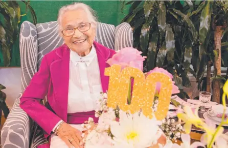  ?? Picture: St Andrew’s Retirement Living and Aged Care ?? LIFE WELL LIVED: Marlies Green celebrates her 100th year at Tallebudge­ra's St Andrew's Retirement Living and Aged Care ... always grateful for the help that saved her life during World War II.