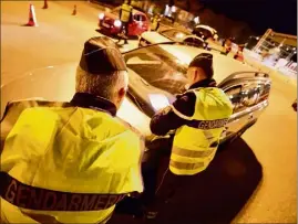  ?? (Photo d’illustrati­on archives C. Tiberghien) ?? La gendarmeri­e a redoublé de vigilance en ce week-end de transition vers le troisième confinemen­t dans les Alpes-Maritimes.