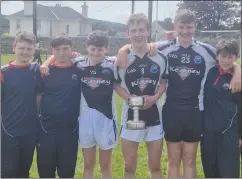  ?? ?? Blackwater Community School U14 hurling team won the Westcourt Cup final, beating Callan CBS in Clonmel BCS.