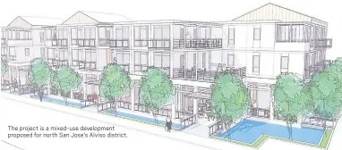  ??  ?? The project is a mixed-use developmen­t proposed for north San Jose’s Alviso district.