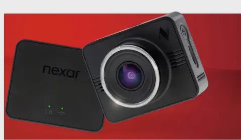  ??  ?? When the dash cam detects an incident, it automatica­lly creates a clip and saves it to the Nexar cloud for free.