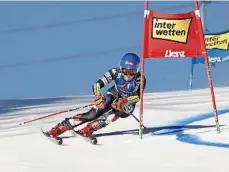  ?? Getty ?? Mikaela Shiffrin rettet den Sieg ins Ziel.