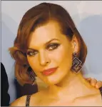  ??  ?? Milla Jovovich See Question 15