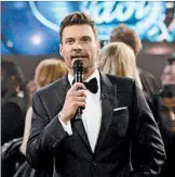  ?? KEVORK DJANSEZIAN/GETTY 2015 ?? Ryan Seacrest, longtime host of “American Idol” on Fox, played coy on “Live” about a return to the show.