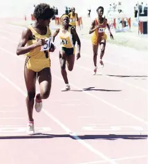  ??  ?? April 3 1995: Manchester High of Mandeville gained a third lien on the Girls’ Championsh­ips trophy with a significan­t last-day performanc­e at the National Stadium. Manchester won 10 0f 27 events on Saturday, April 1, to top the Milosponso­red...