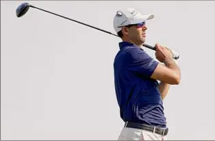  ?? David Berding / Getty Images ?? Cameron Tringale, 33, is looking for his first victory on the PGA Tour and begins Sunday with a one-shot lead over two players, and 20 players within four shots.