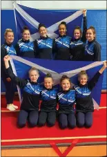  ?? ?? Acrobay athletes who have been selected to represent Scotland in Hungary