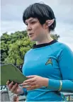  ??  ?? Retro re-enactment: A Star Trek episode is performed outdoors next month.