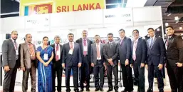  ??  ?? Sri Lanka apparel delegates at BIAS 2015 show, Sao Paulo