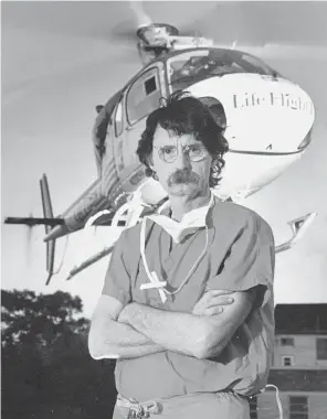  ?? Houston Chronicle file ?? Dr. James “Red” Duke, shown in October 1986, got Life Flight off the ground.