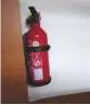  ??  ?? LEFT We determined to upgrade the 0.6kg fire extinguish­ers to 1kg units
