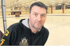  ??  ?? Recruitmen­t drive Alex Strachan wants more children to take up ice-hockey